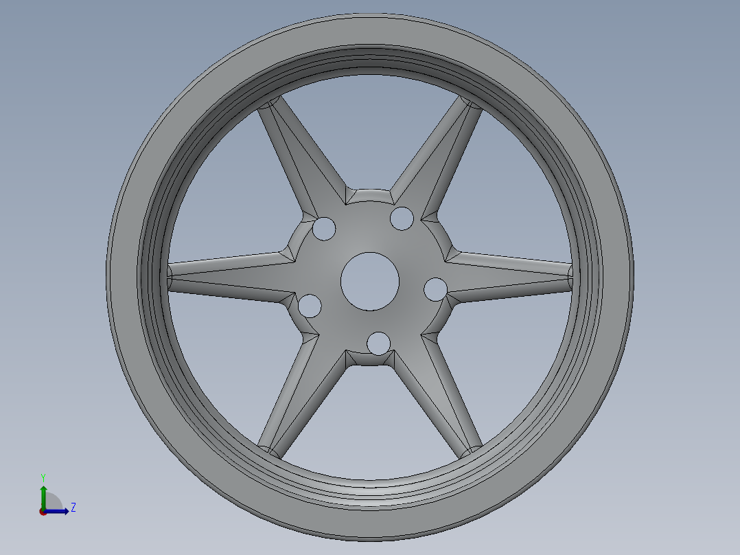 轮毂轮胎左视图
