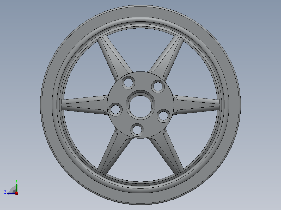 轮毂轮胎右视图