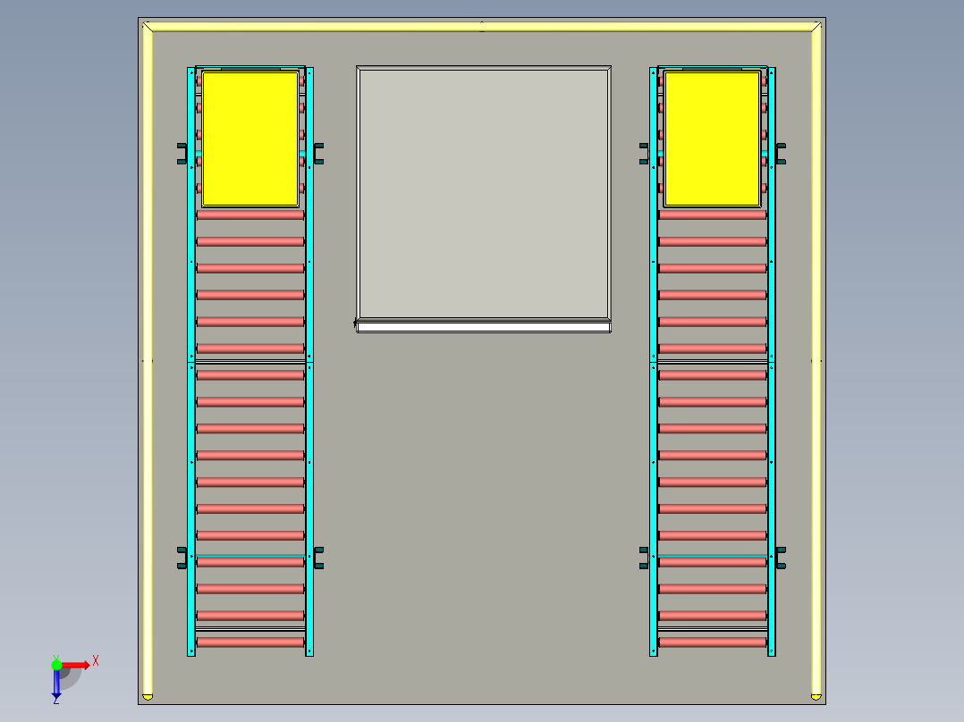 熔炼炉自动化生产线设计俯视图