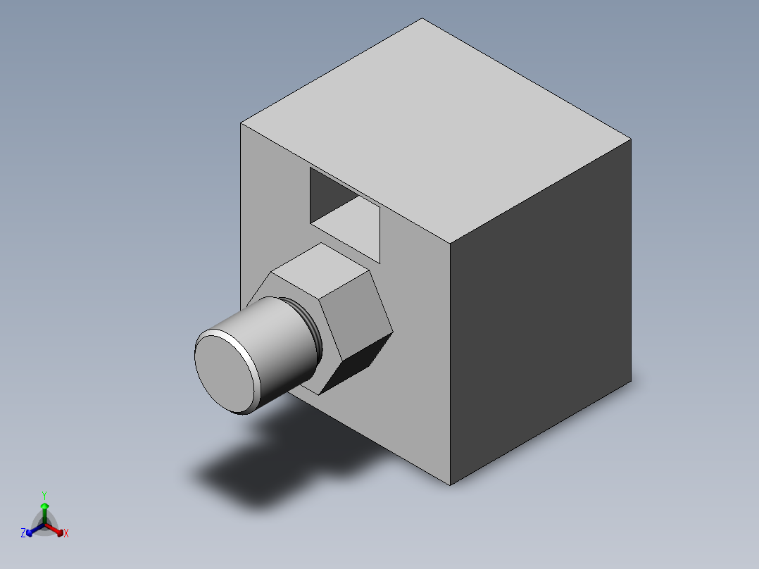 压力传感器 松下 DP-102正等轴测图