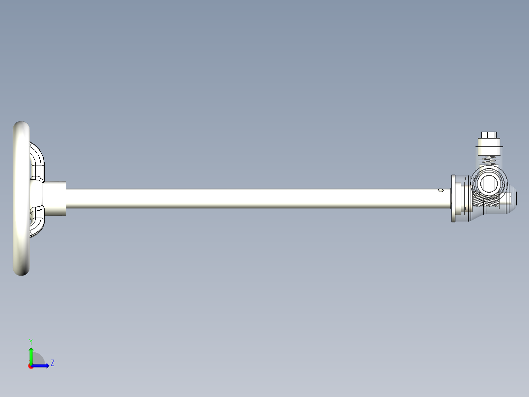 汽车转向器左视图