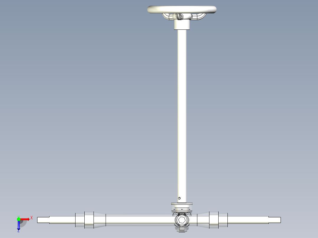 汽车转向器俯视图