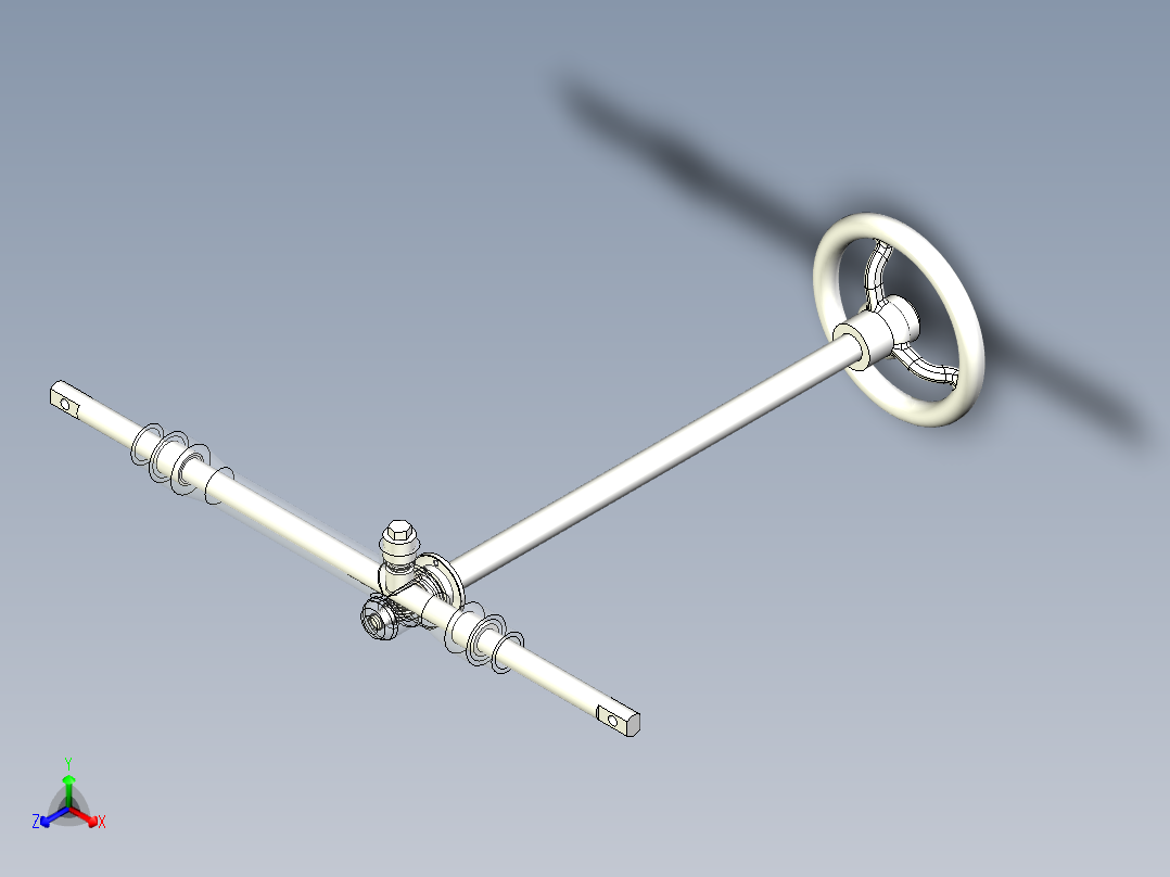 汽车转向器正等轴测图