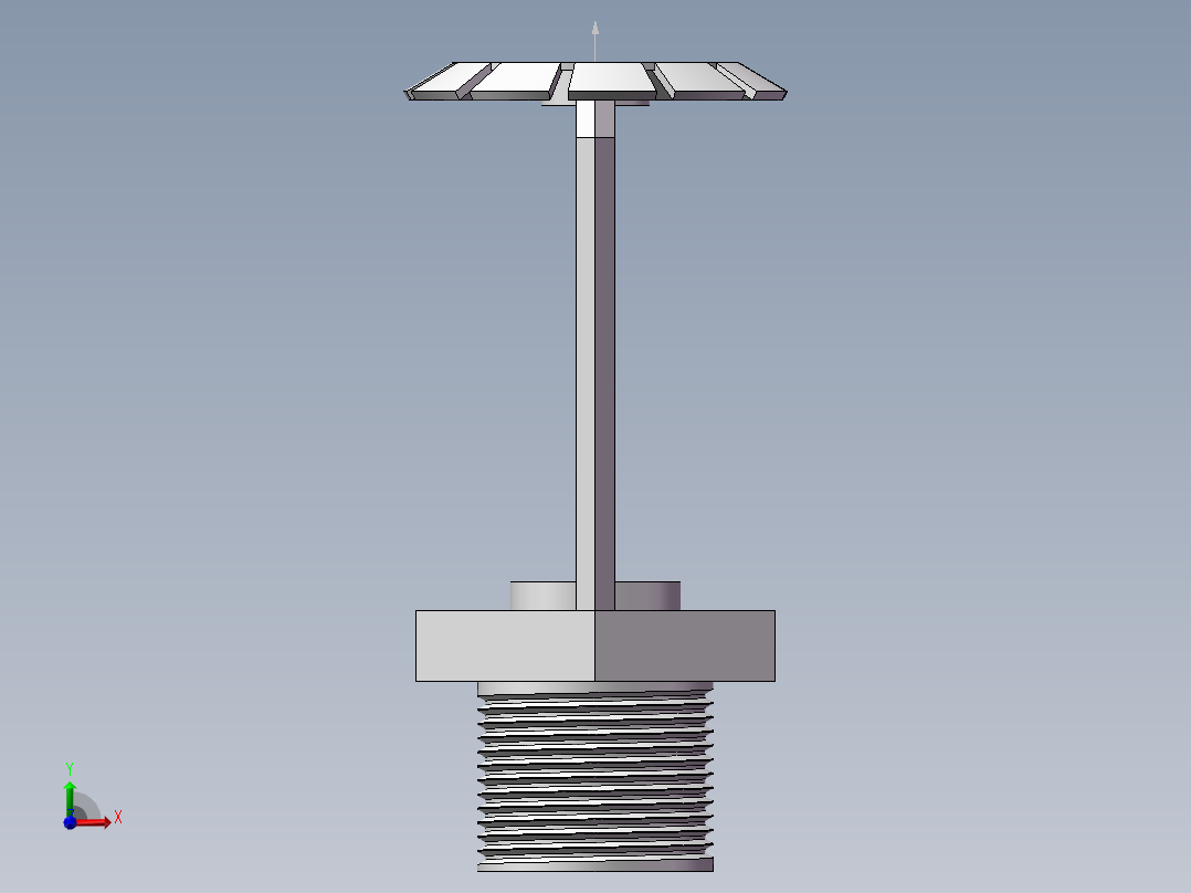 消防喷淋头模型 537243前视图