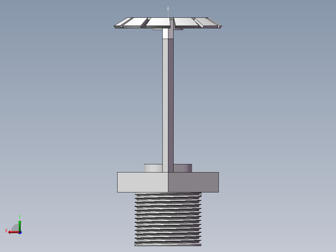 消防喷淋头模型 537243后视图