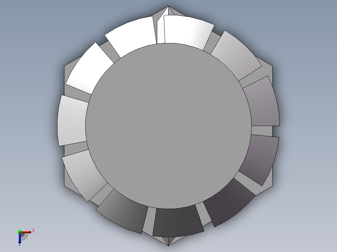 消防喷淋头模型 537243俯视图