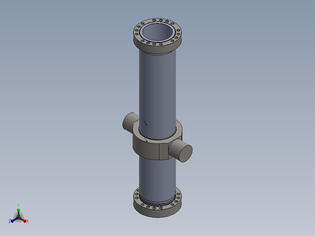 液压缸管diameter-200-mm-length-1400-mm-1.snapshot.1正等轴测图