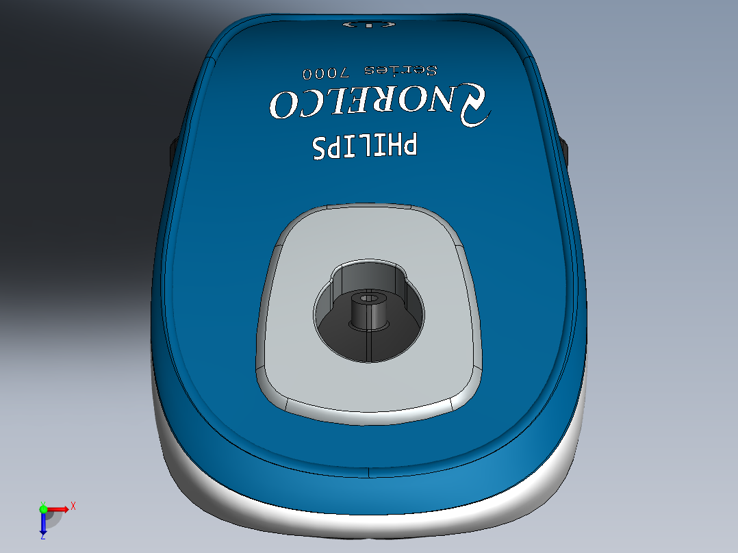 剃须刀、刮胡刀(10)俯视图