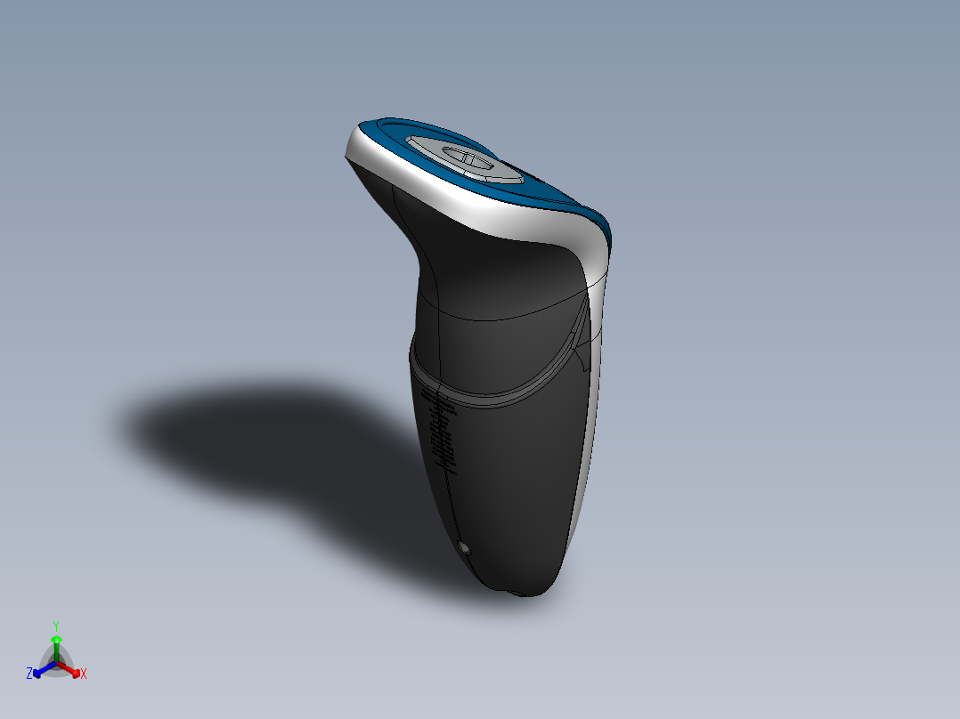 剃须刀、刮胡刀(10)正等轴测图