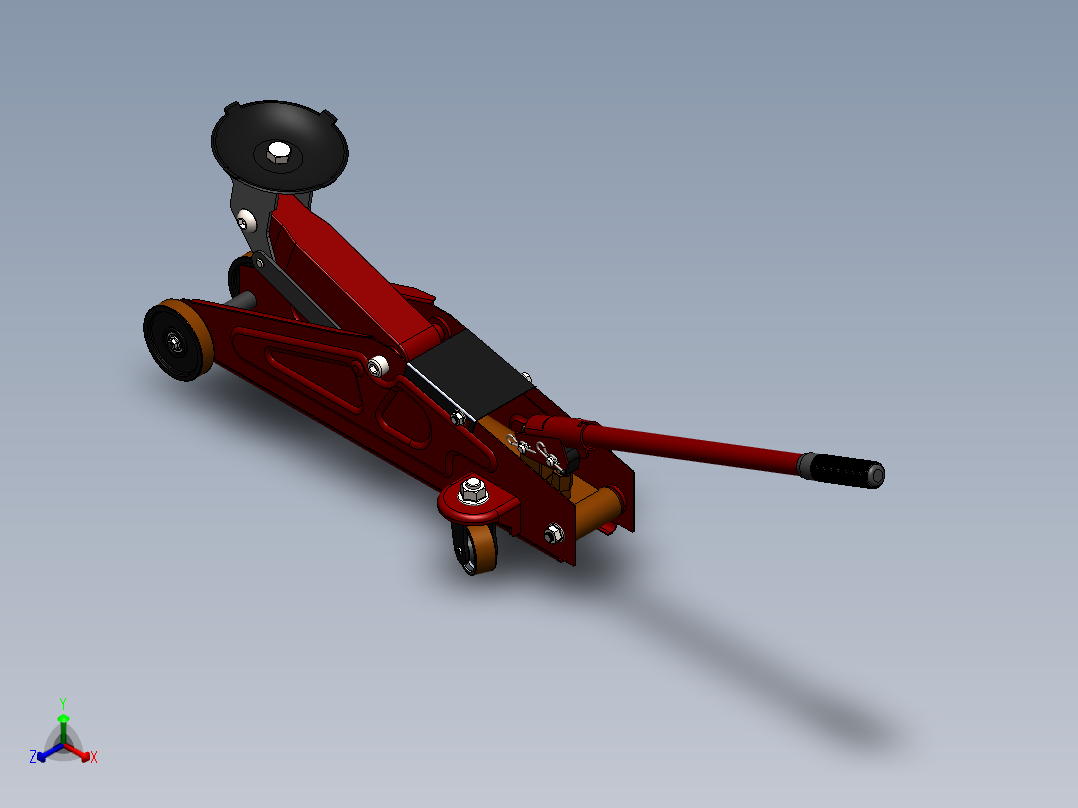 千斤顶(27)正等轴测图