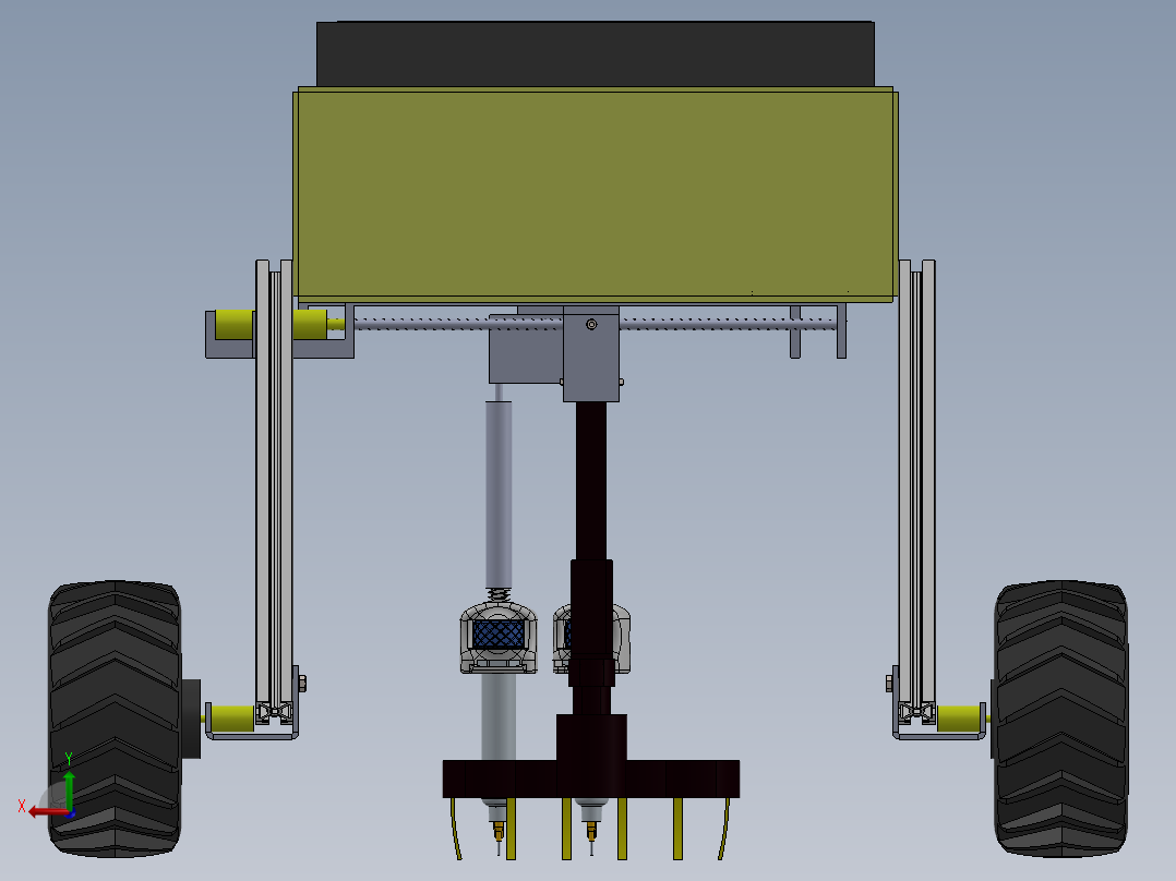 A3003998-农业喷药车辆后视图