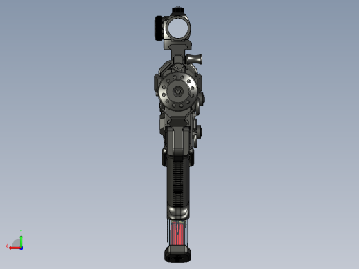 手枪左轮冲锋枪老式狙击步枪设计3D图纸wz-2022-perun-c-1 1 STP后视缩略图