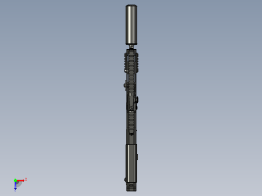 手枪左轮冲锋枪老式狙击步枪设计3D图纸wz-2022-perun-c-1 1 STP俯视缩略图