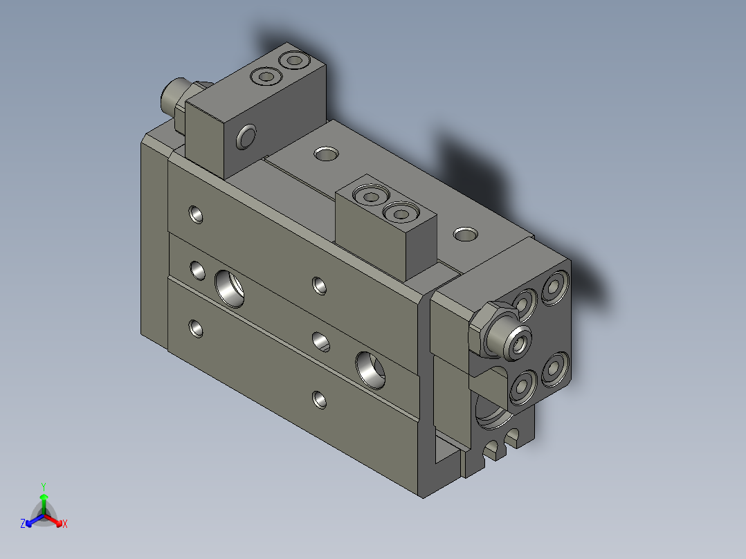 HLS12X30SA(0)+()正等轴测图