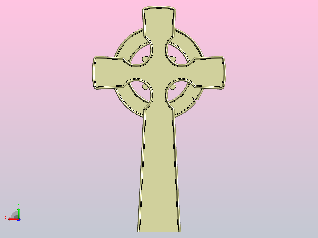 凯尔特十字架后视图