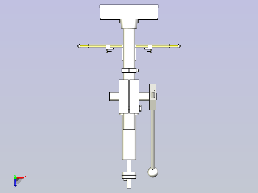 一种磁铁切割夹具俯视图