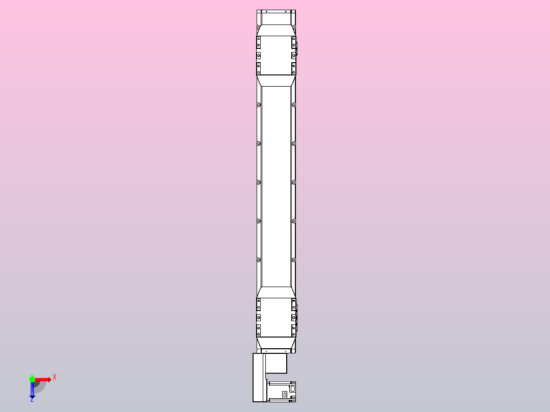 皮带直线轴双滑块型TPA-GCBS-150-P80-L375-QL-M75-N3俯视图