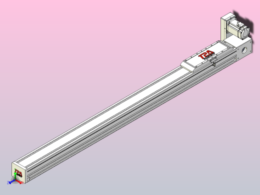 伺服电机集成皮带传动直线执行器TPA-OCB-120-224-L1350-RU-P75-N3正等轴测缩略图