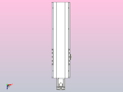 日规模组半封闭丝杆TPA-HNR-175D-2510C-L400-M-C-P75-N3俯视缩略图