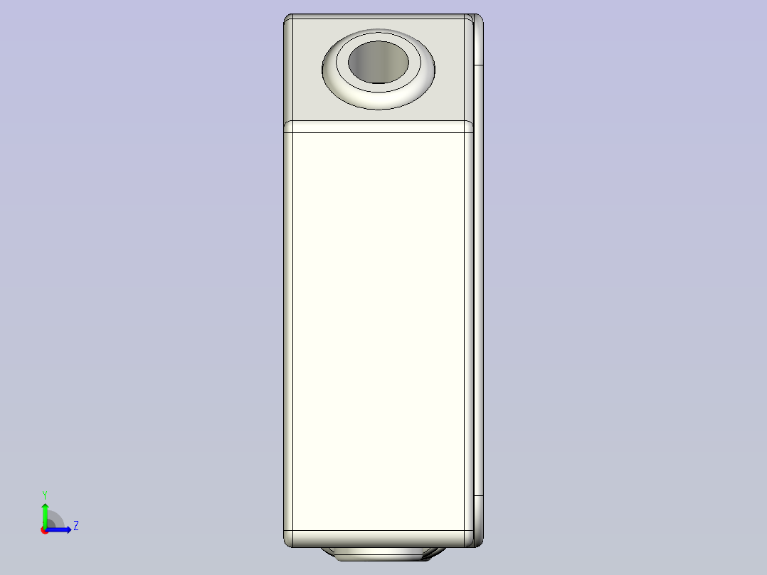 深浦激光传感器 LA2-PD15MN左视图