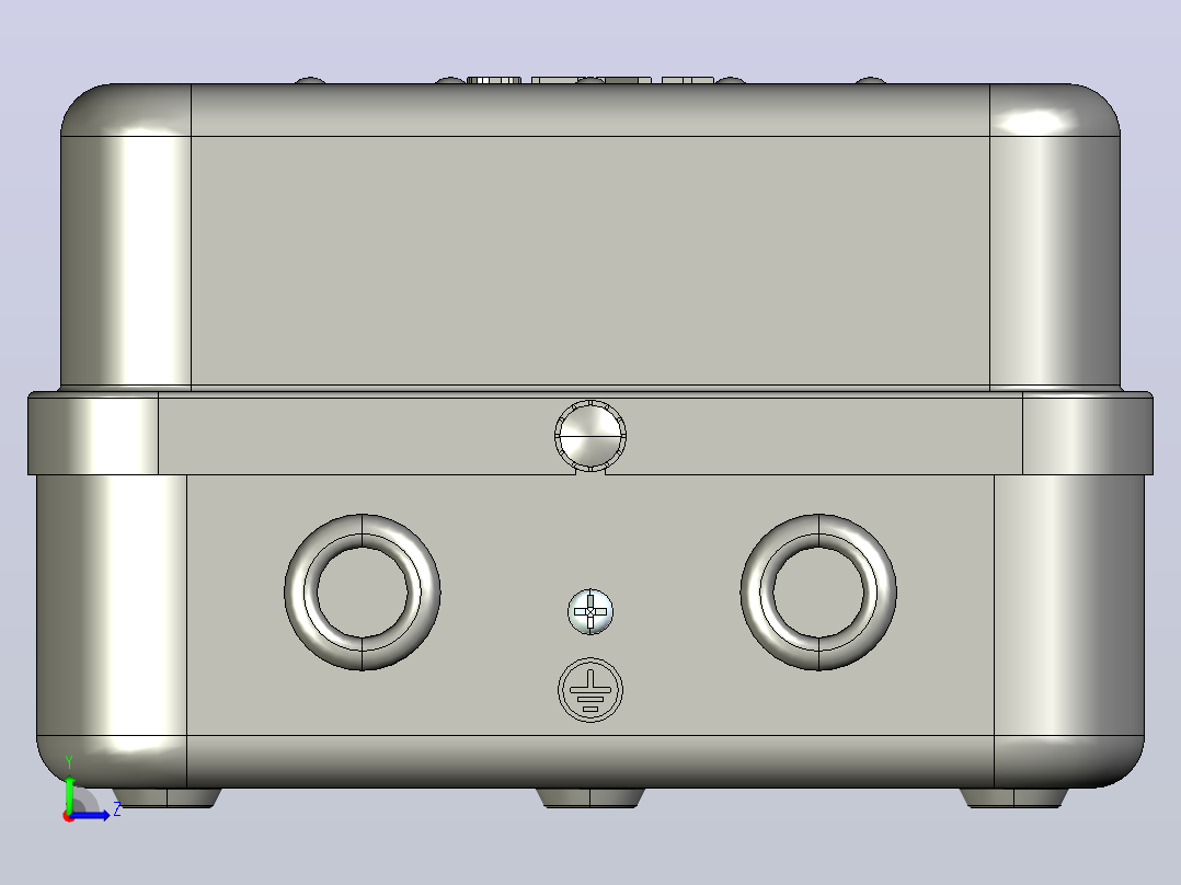 QC36-4TN电磁起动器三维模型202204左视图