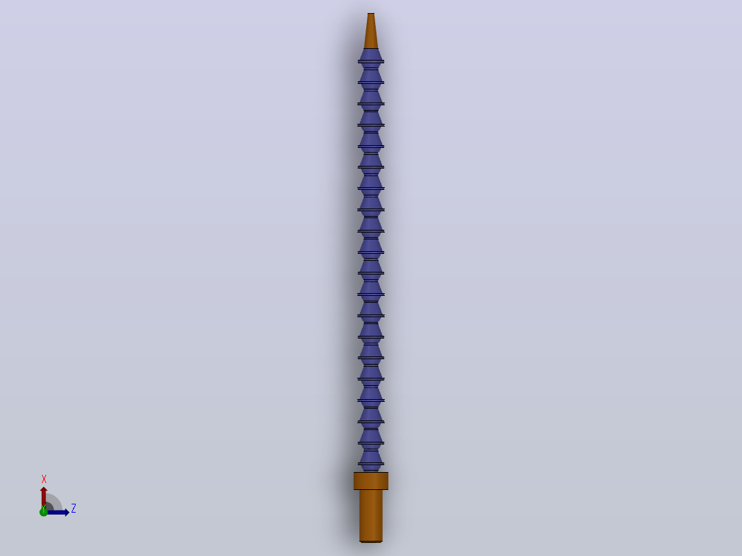 HY8318.22冷却管[HY8318.22＼G1／4”-A]俯视图