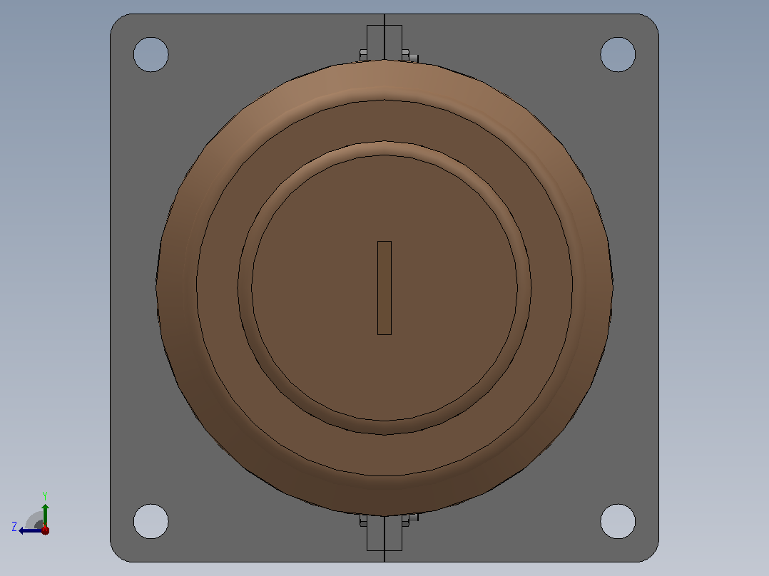 CB-CWB-CWW-35-40.5KV／800A-1000A-1250A户外高压穿墙套管[CWB-35／600]后视图