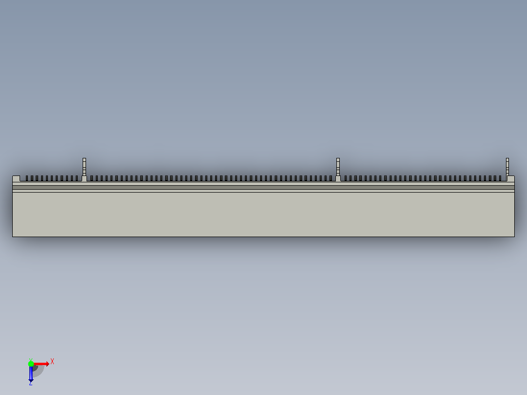 64位PCI-X连接器俯视图