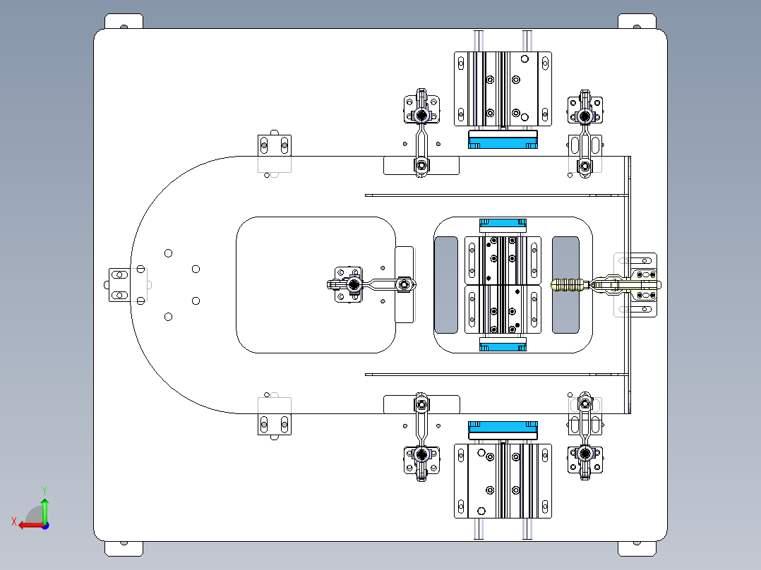 焊接治具后视图