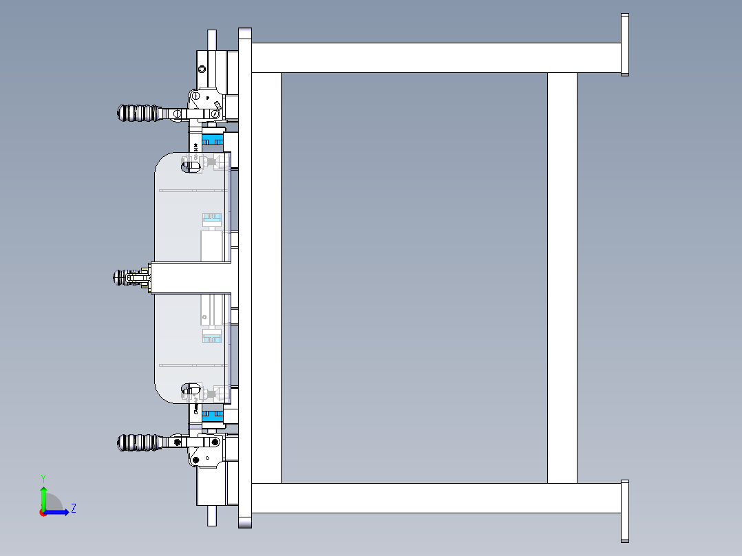 焊接治具左视图