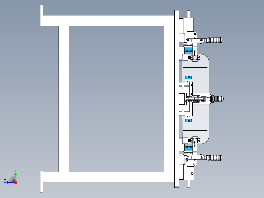 焊接治具右视图