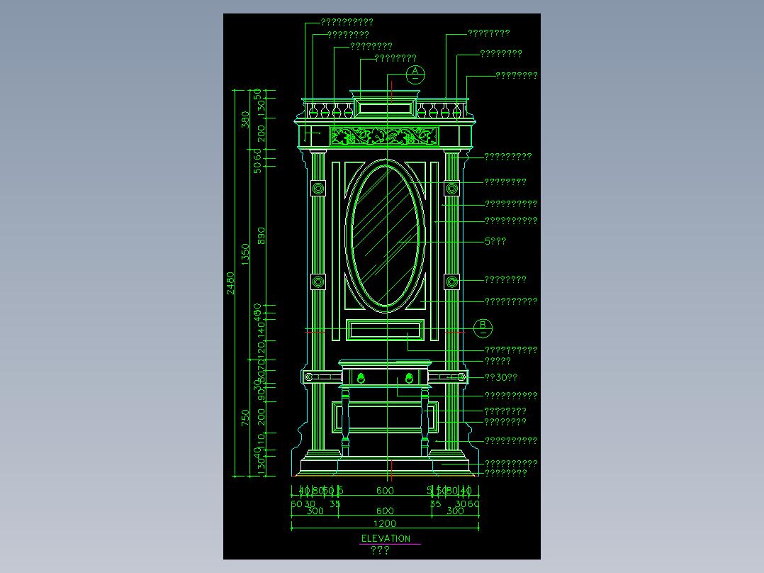家装类CAD图块(四)-FH01030A