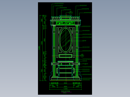 家装类CAD图块(四)-FH01030A