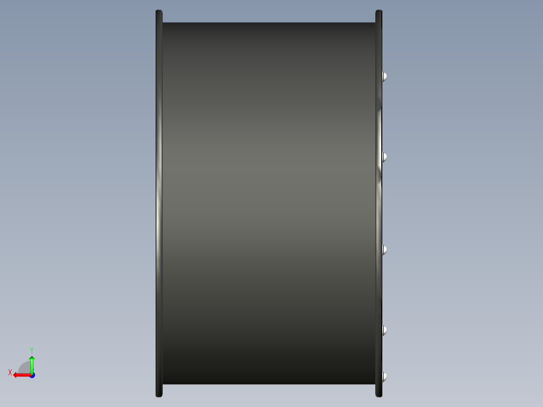 utocad MO951轮毂后视图