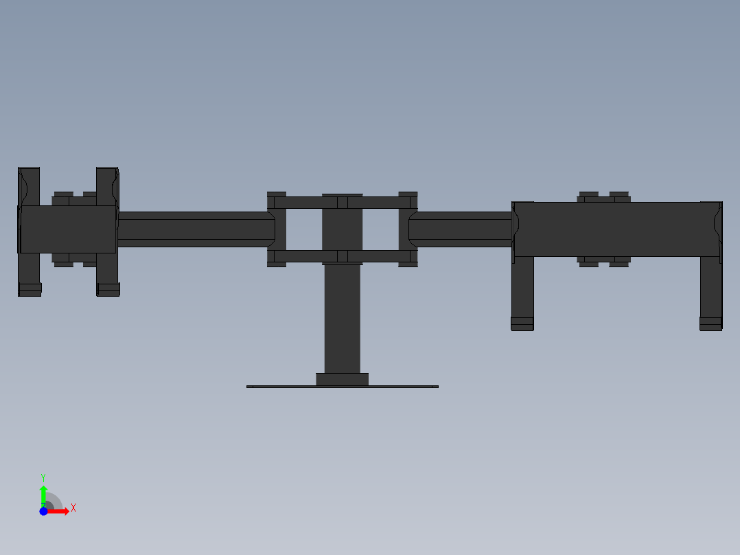 手机和ipad电脑支架前视图
