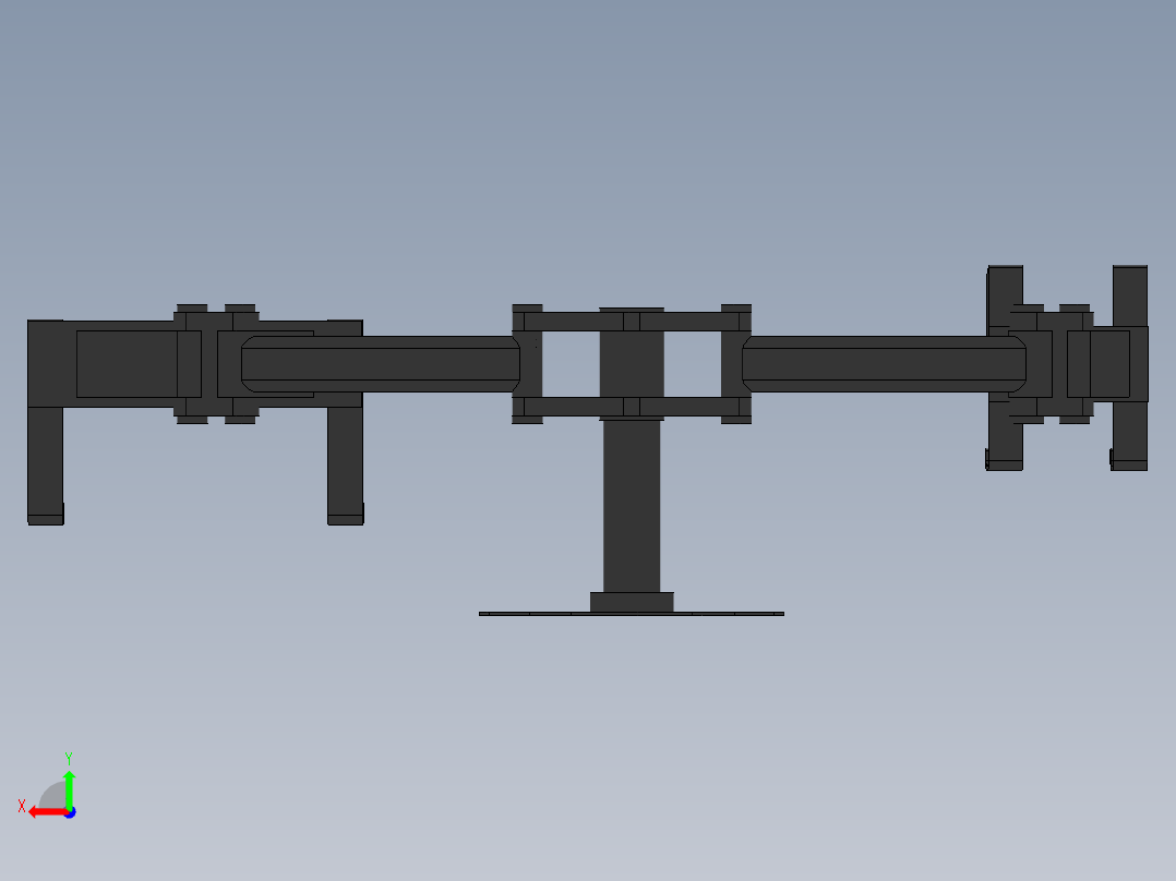 手机和ipad电脑支架后视图