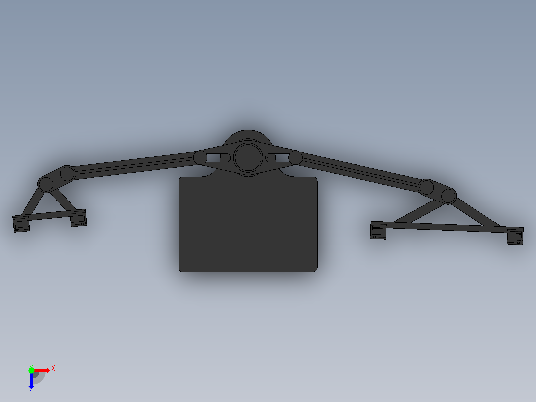 手机和ipad电脑支架俯视图