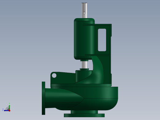 D型多级分段式卧式离心泵右视缩略图