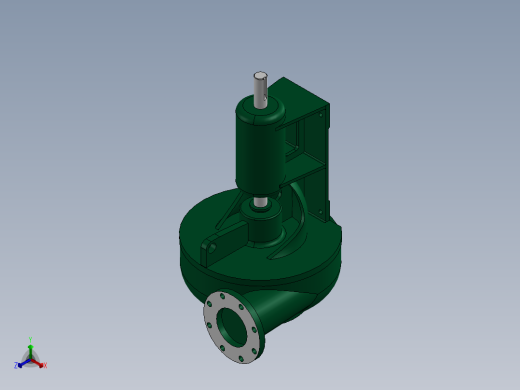D型多级分段式卧式离心泵正等轴测缩略图