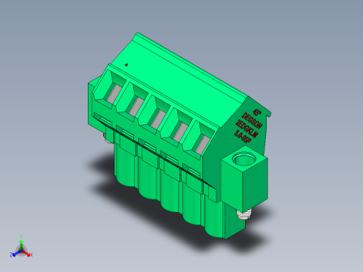 DEGSON 2EDG（M） 系列 5.0mm 螺丝锁紧可插拔接线端子组-2EDGKLM-5.0-05P-14-00AH