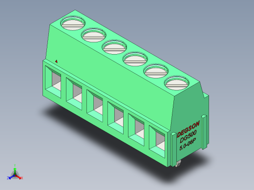 DEGSON DG500 系列 5.05.087.62mm 接线端子-DG500-5.0-06P-14-00AH