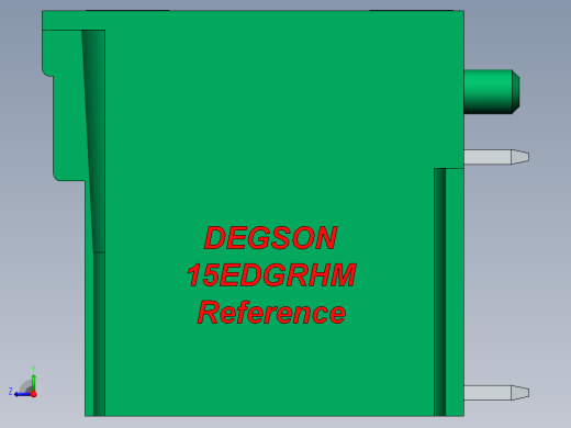 DEGSON 15EDG（公头） 3.5mm 螺钉锁紧，插拔式接线端子 FullPack-15EDGRHM-3.5-xxP-14-00AH右视缩略图