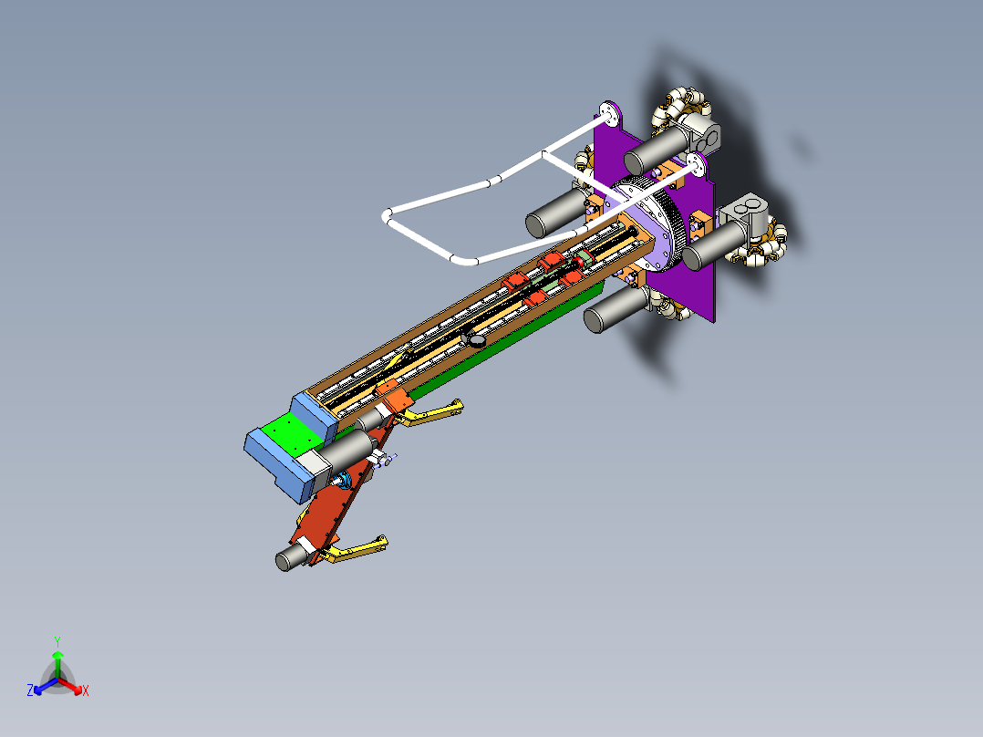 装烟机正等轴测图