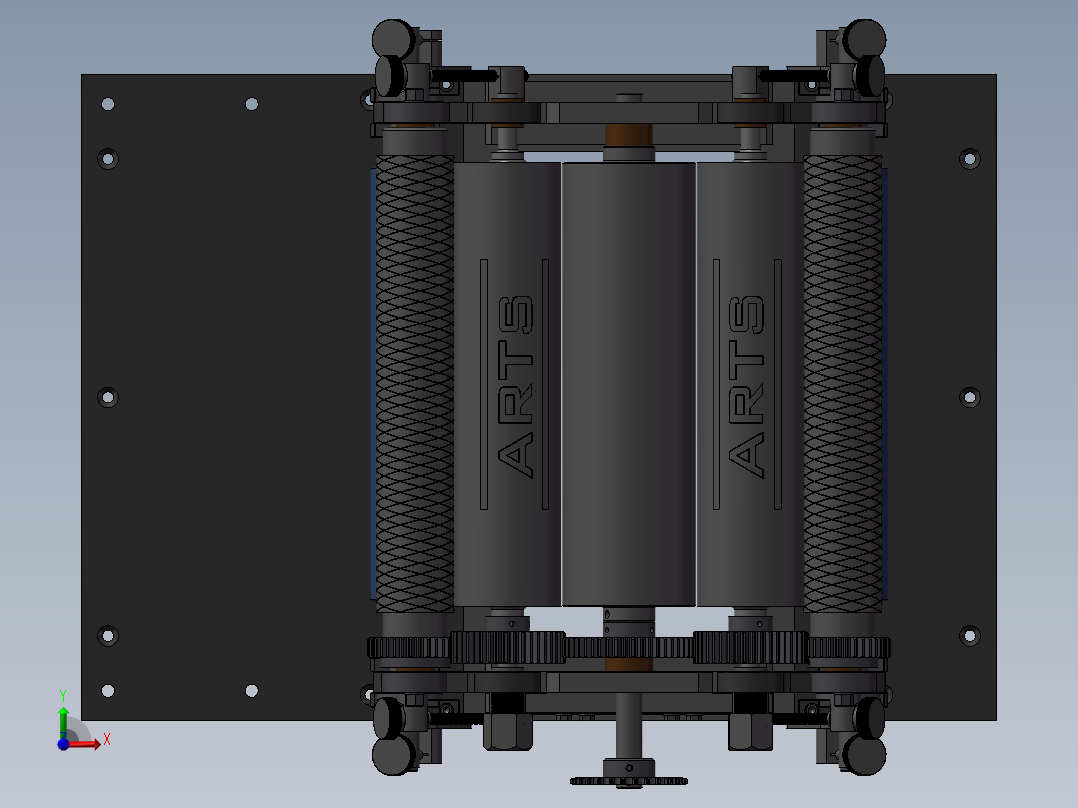 包装机送纸传送机前视图