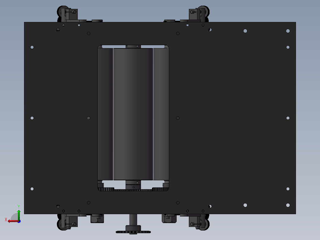 包装机送纸传送机后视图