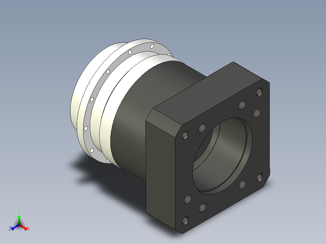 直齿PLH160-L1 42-114.3-200-M12.stp正等轴测图