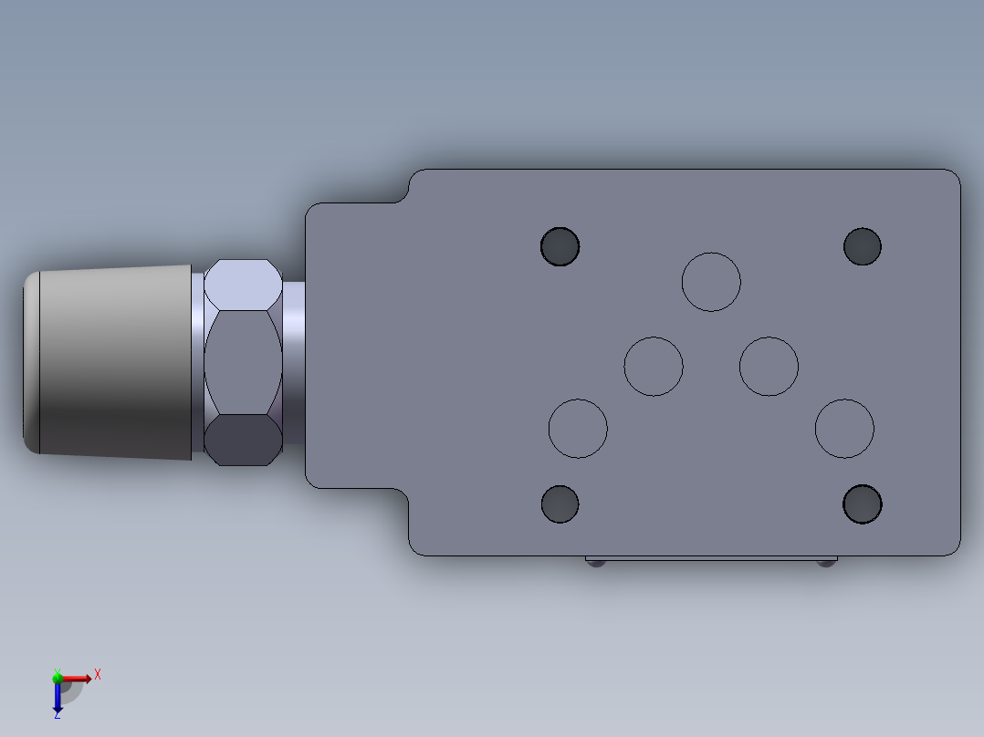 力士乐液压阀-ZDB10-VP俯视图