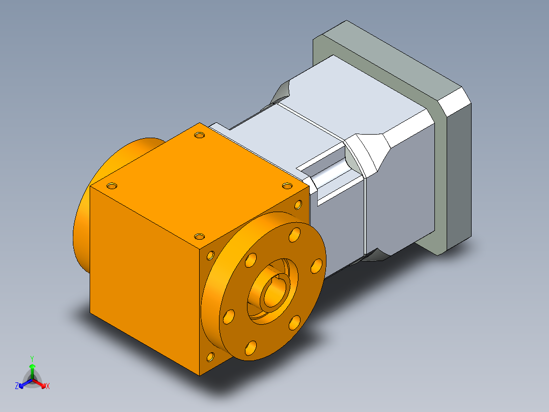 换向器PW90双孔 PGH90-L1 24-95-115-M8.stp主视图
