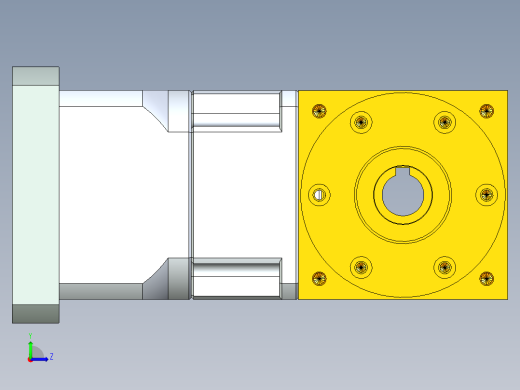 换向器PW90双孔 PGH90-L1 24-95-115-M8.stp左视缩略图