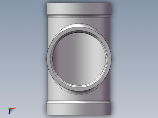 三通-等径 DN40俯视缩略图